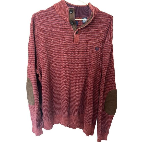 Chaps Men's Classic Fit Twist Button Mock Pullover Knit Sweater XXL - Picture 3 of 8